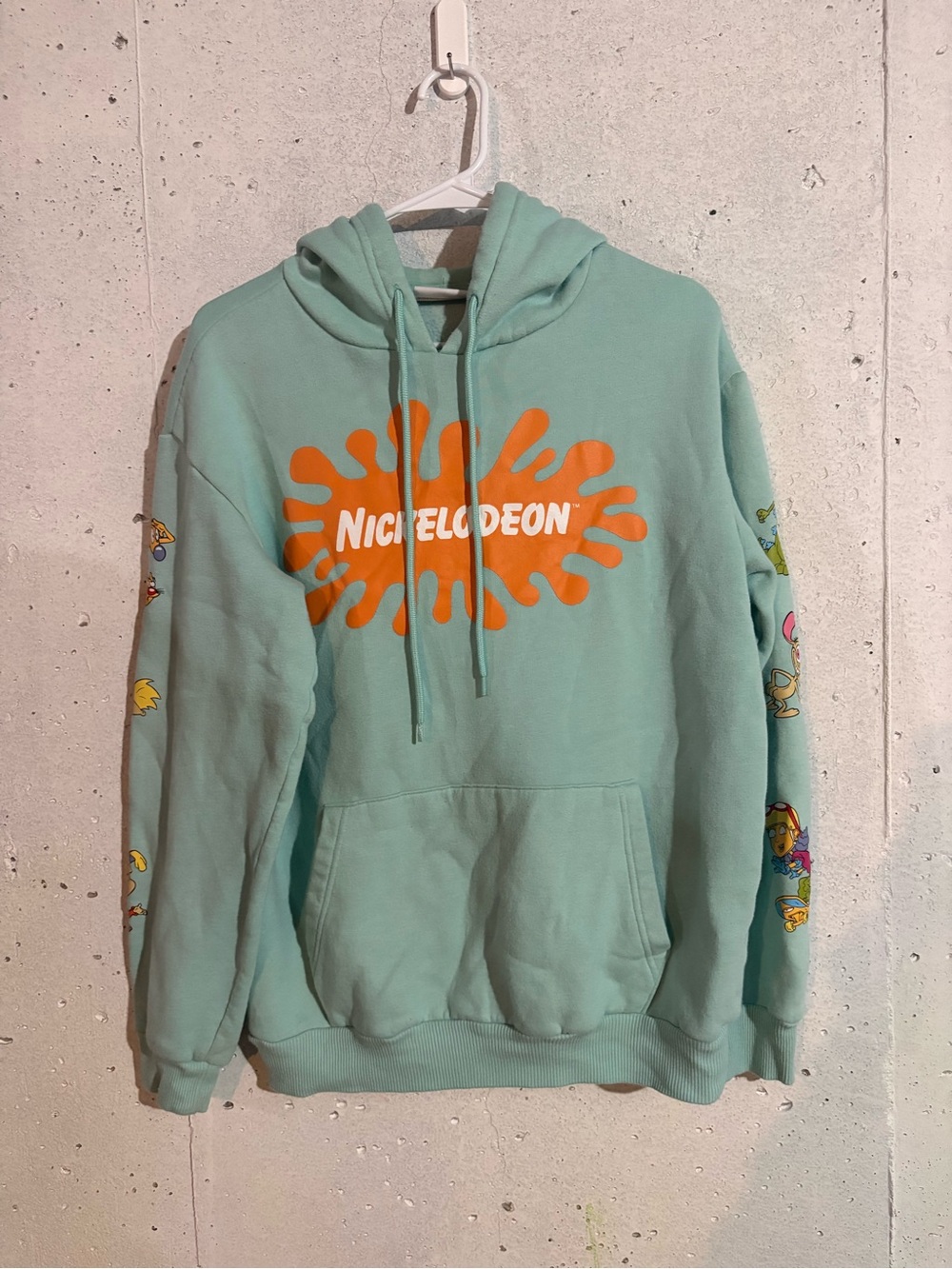 Nickelodeon Cartoon Characters Graphic Hoodie | Size: Medium